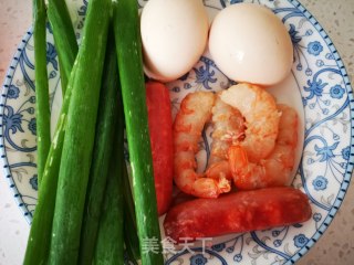 Fried Rice with Shrimp and Egg recipe