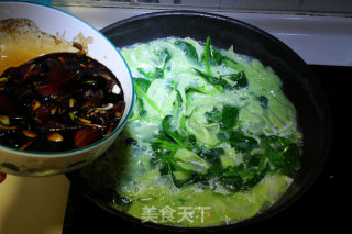 Beef Spinach Noodles recipe