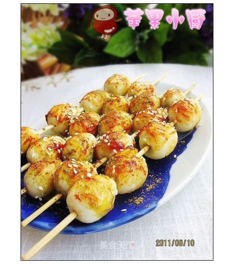 Spicy Tiger Skin Egg Skewers recipe