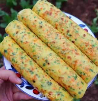 Don't Stir-fry Carrots Anymore. Make this Carrot Breakfast Cake with Green Onion, Balanced Nutrition, Every 2 Minutes, Simple and Delicious! recipe