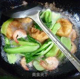 Headless Shrimp Oil and Gluten Green Vegetables recipe