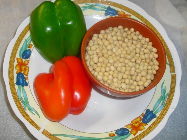 Double Peppers Mixed with Soybeans recipe