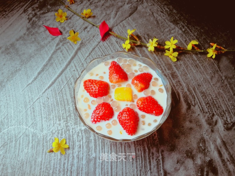 Mango Strawberry Sago recipe