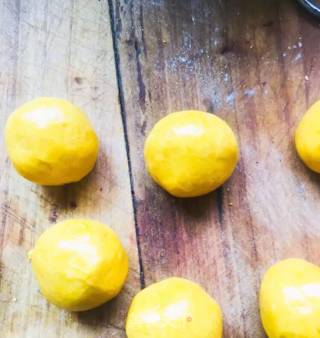 Lotus Seed and Purple Sweet Potato Pumpkin Cake recipe