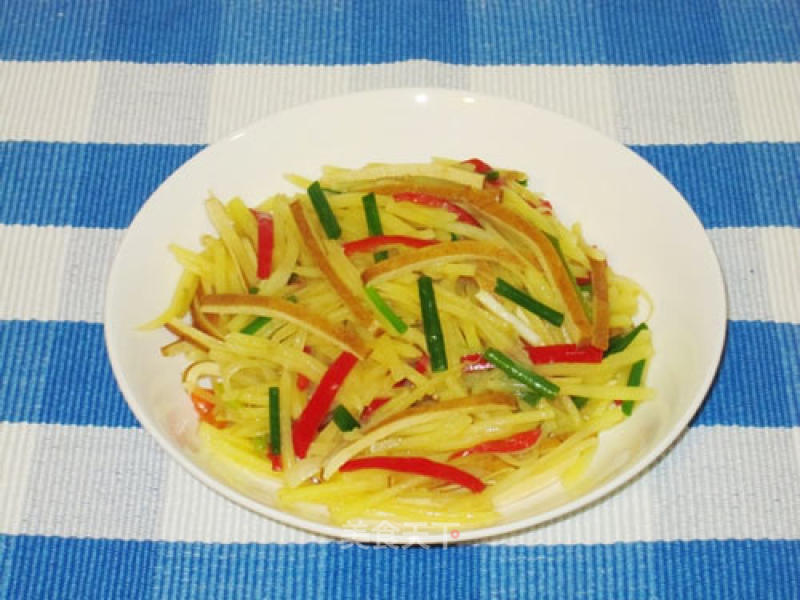 Stir-fried Tofu with Shredded Potatoes