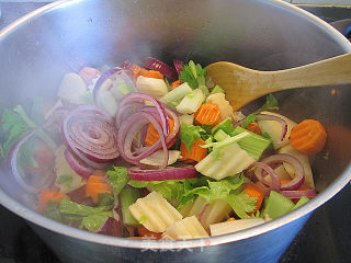 Lamb Bone Soup with Rosemary and Mixed Vegetables recipe