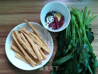 Spinach with Yuba recipe