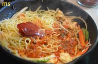 Tomato Seafood Spaghetti recipe