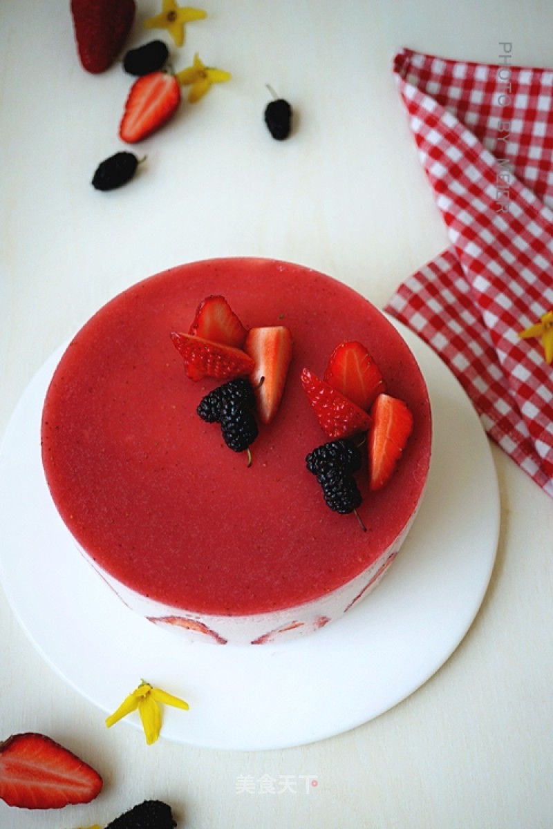 #四session Baking Contest and is Love to Eat Festival# Strawberry Mousse Cake recipe