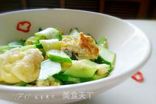 Fried Melon Slices with Egg recipe