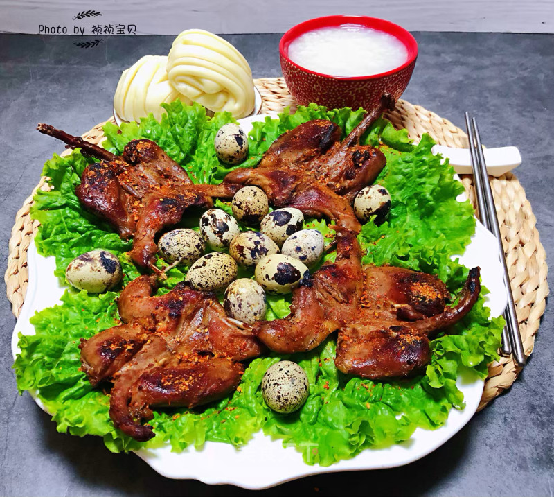 Pan-fried Quail#下酒菜# recipe