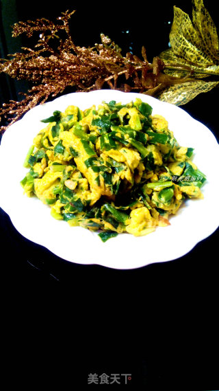Scrambled Eggs with Leek recipe