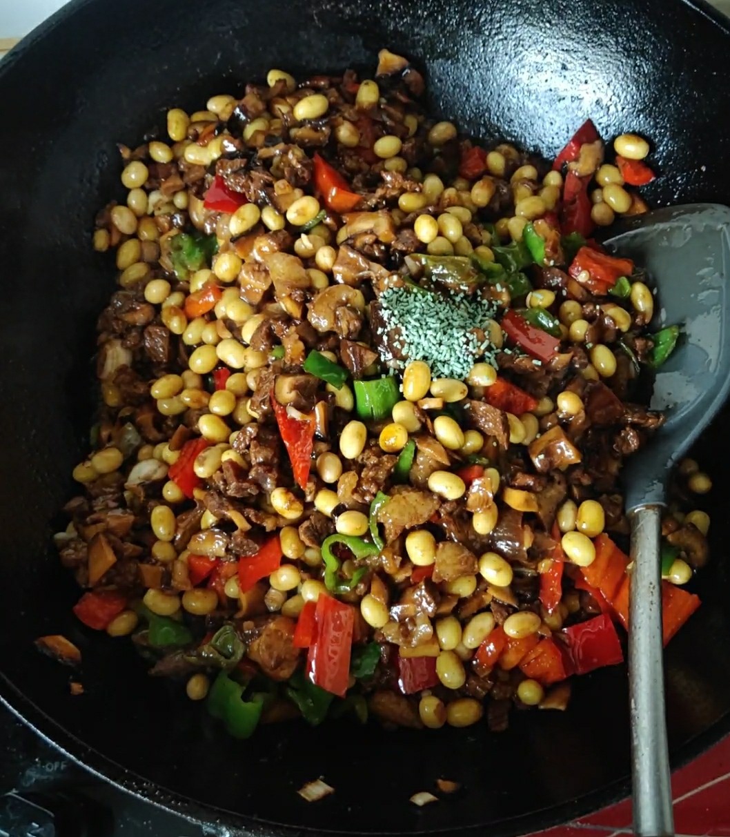 Soy Bean and Mushroom Beef Sauce recipe