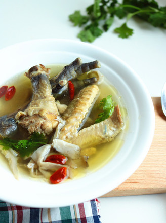 Fresh Mushroom Chicken Soup recipe