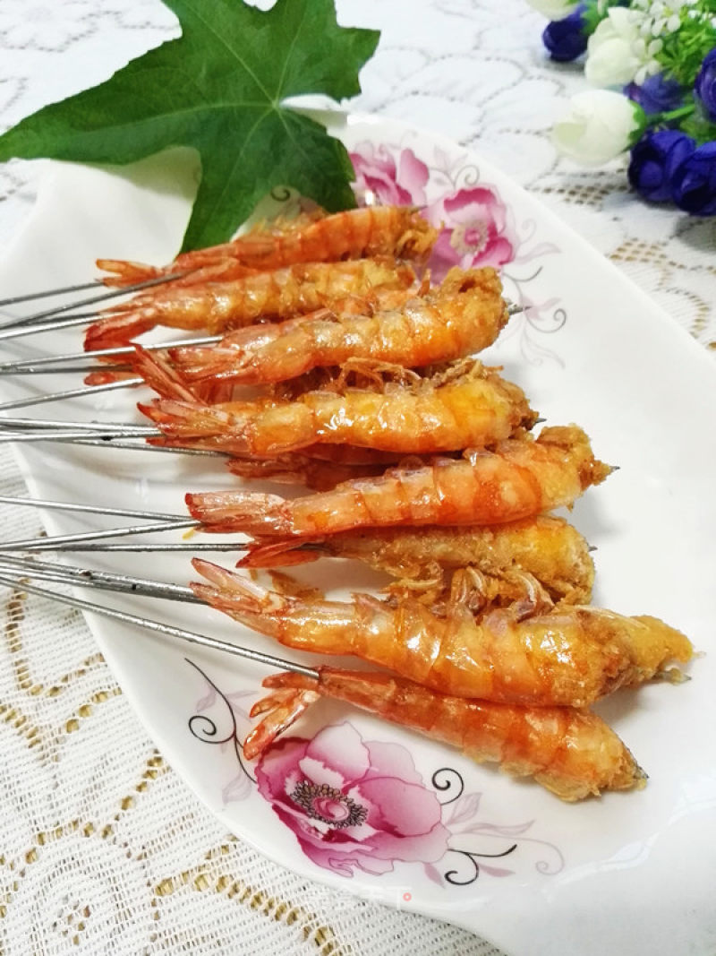 #trust之美#fried Shrimp Skewers recipe