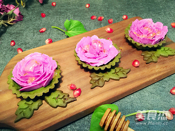 Osmanthus Purple Yam Tart recipe