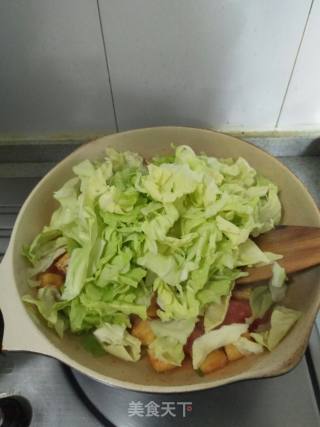 Stir-fried Cabbage with Tofu recipe