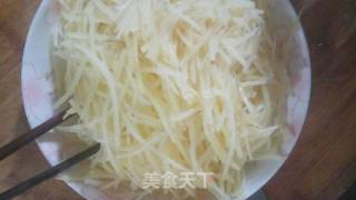 "summer Lazy Meal" Shredded Potato Salad recipe