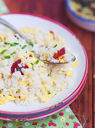 Fried Rice with Scallions and Eggs recipe