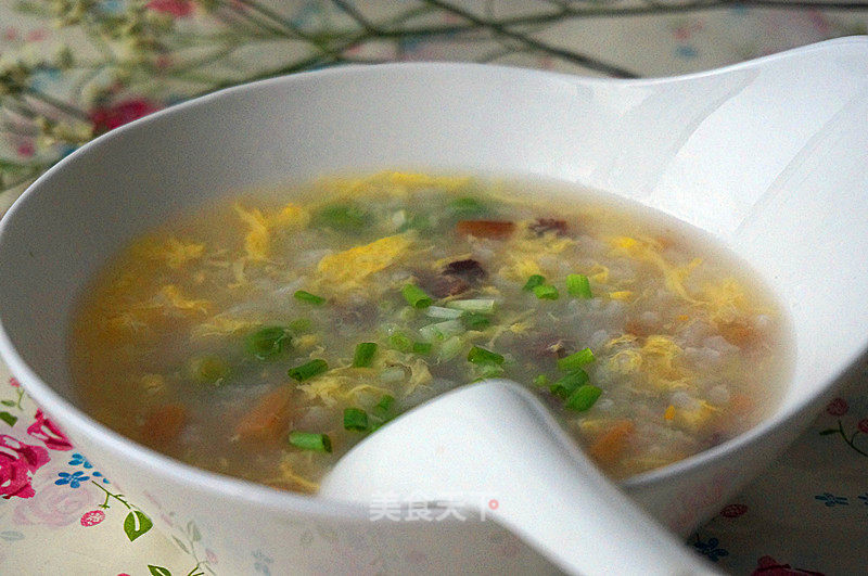 Beef Egg Congee recipe