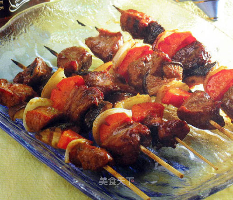 #aca烤明星大赛# Grilled Beef Skewers with Mushrooms recipe