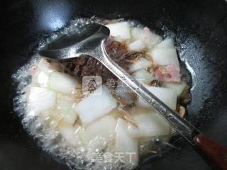 Bamboo Shoots, Dried Vegetables, Bacon, Boiled Winter Melon recipe