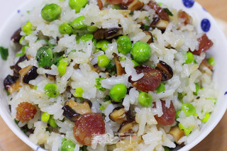 Mushroom Bowl with Bean Sausage and Sticky Rice recipe