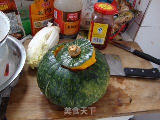 Garlic Ham Pumpkin Cup recipe