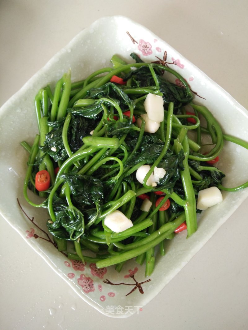 Garlic Sweet Potato Leaves recipe