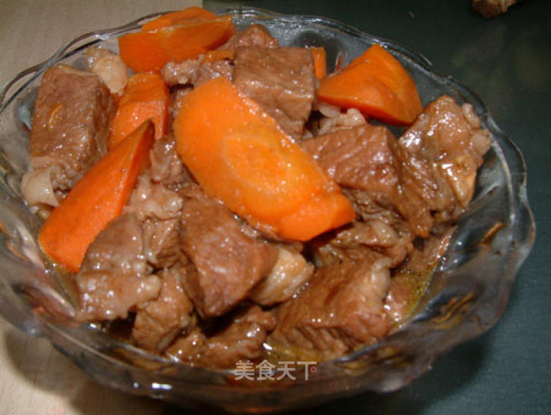 No-fire Re-cooking Recipe-beef Stew with Carrots