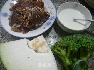 Broccoli, Crab, Winter Melon Soup recipe