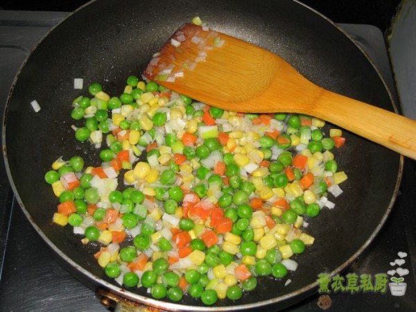 Seafood Pineapple Fried Rice recipe