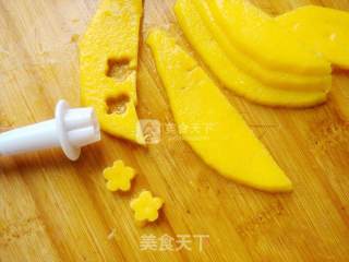 Niaoyu Flower Mango Pudding【creative Pudding】 recipe