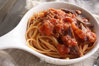 Spaghetti with Meat Sauce (with Meat Sauce) recipe