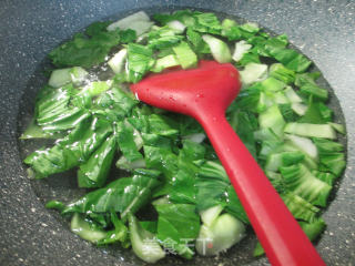 Salted Duck Egg Noodles with Green Vegetable recipe