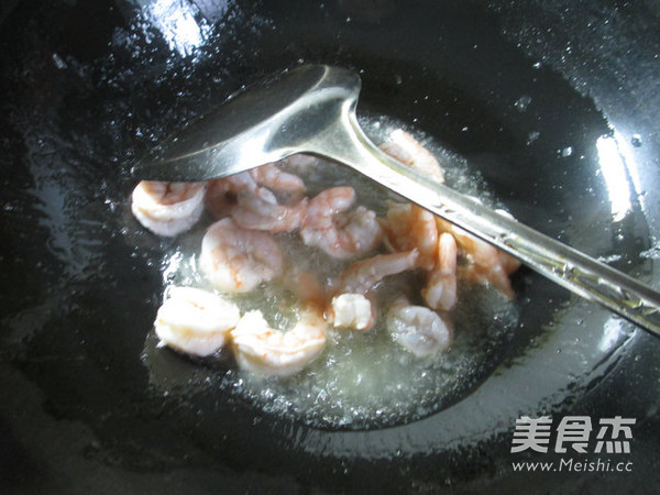 Fried Rice with Shrimp and Green Vegetables recipe