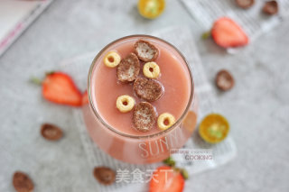 Lady in Pink Strawberry Rice Porridge recipe