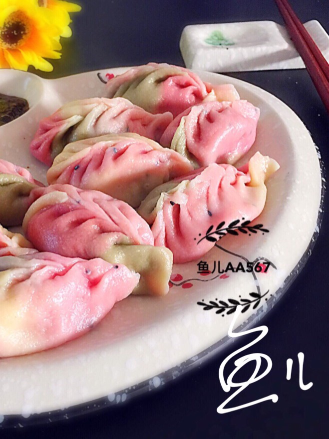 Colorful Dumplings recipe