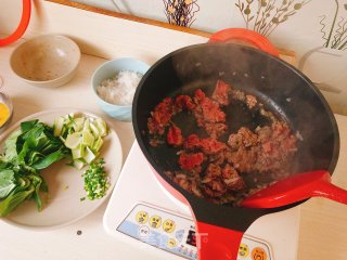 Fried Konjac Rice with Minced Beef and Egg recipe