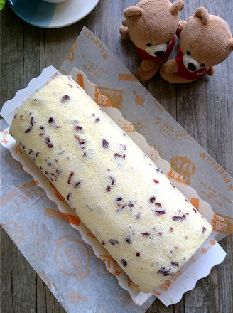 Cranberry Cream Cake Roll recipe