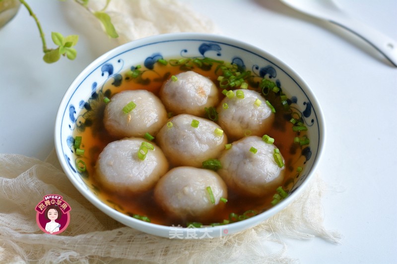 Sweet Potato and Taro Meatballs recipe