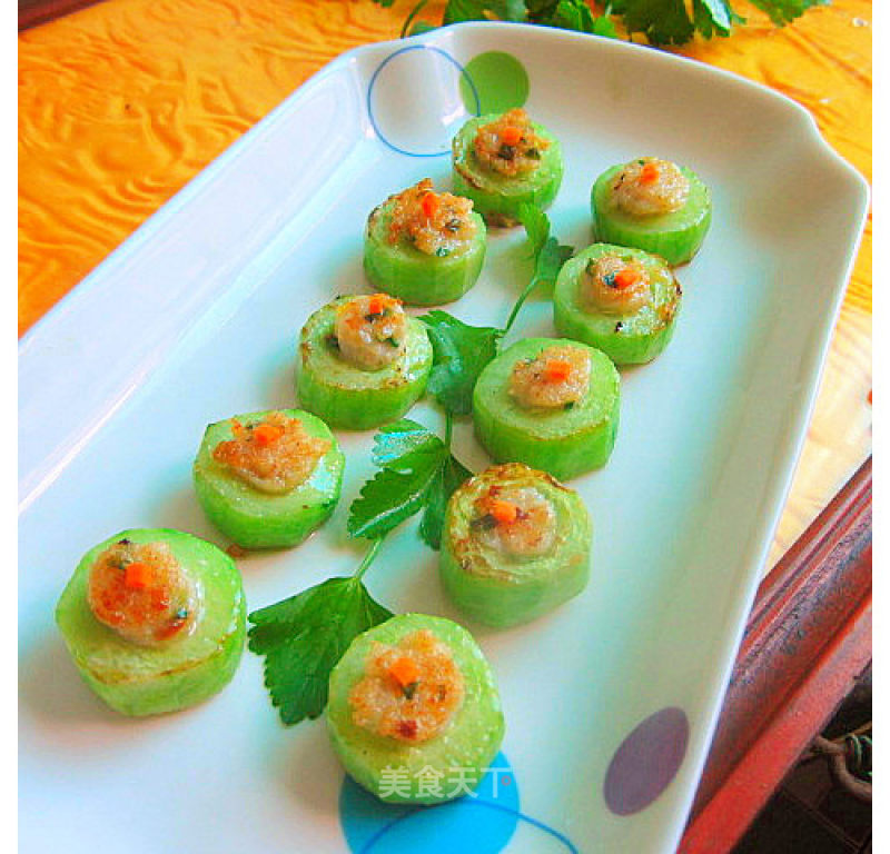 Cucumber Stuffed with Fish Puree recipe