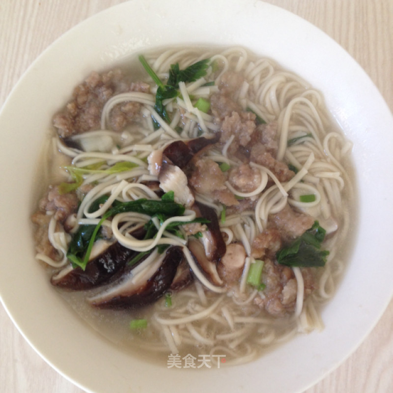 Shiitake Pork Noodles recipe