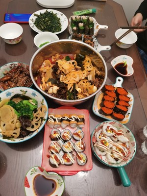 Homemade Pattern Sushi recipe