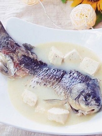 Milky White Crucian Fish Tofu Soup recipe