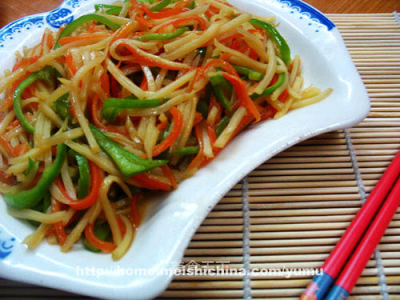Stir-fried Three Silk recipe