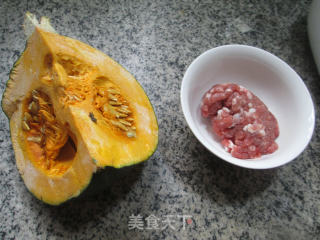 Stir-fried Japanese Pumpkin with Minced Meat recipe