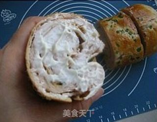 Pork Floss Salad Bread recipe