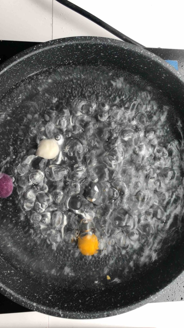 Three-color Taro Balls recipe