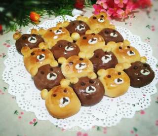 Two-color Squeeze Bear Bread recipe